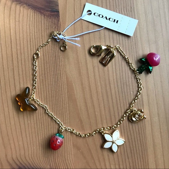 ❤️ Coach Strawberry Multi Charm Bracelet strawberry 🍓 - Picture 3 of 5